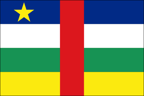 Central African Republic World Flag