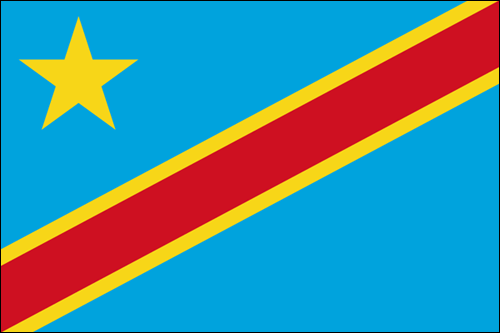 Congo Kinshasa World Flag