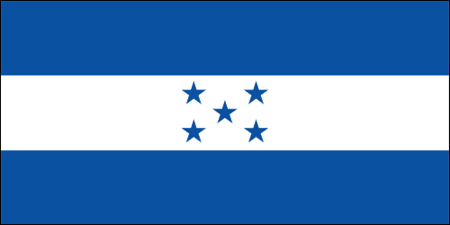 The national flag of the world Honduras