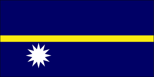 National Flag World Nauru
