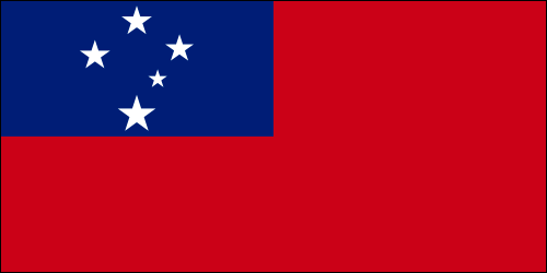 National Flag World Samoa