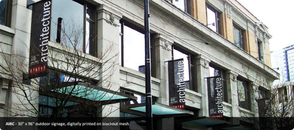 Blockout Advertising Mesh Banner Printing | The Flag Shop