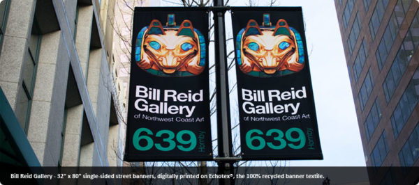 Street Pole Banners - Bill Reid Gallery | The Flag Shop
