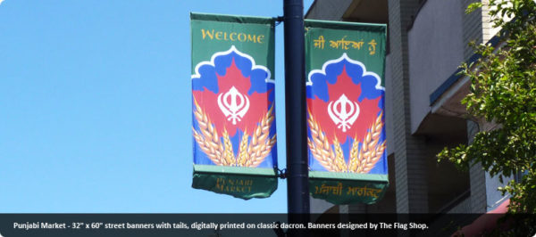 Street Banners Pole Banners - Punjabi | The Flag Shop