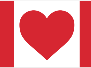 Canadian Heart Flag - The Flag Shop