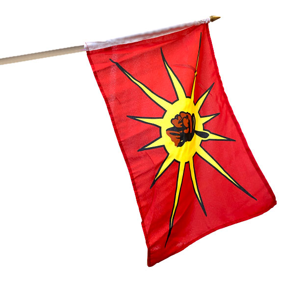Mohawk Warrior 12x18 Stick Flag
