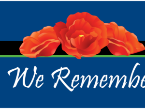 We Remember Motorcycle Flag - Remembrance Day Flags