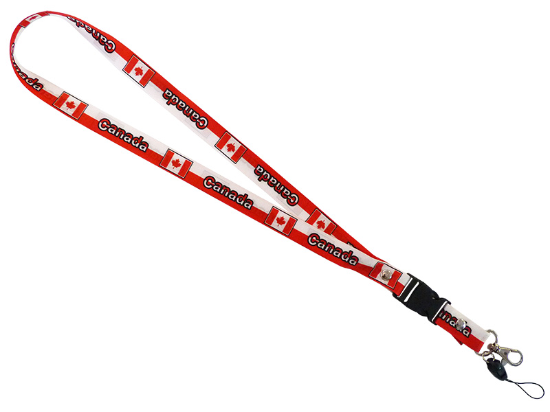 Red & White Canada Lanyards - The Flag Shop
