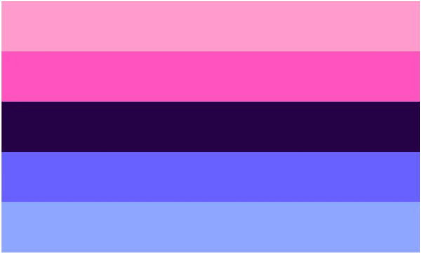 Omnisexual Pride Five Stripes Flag