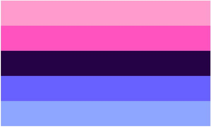Omnisexual Pride Five Stripes Flag