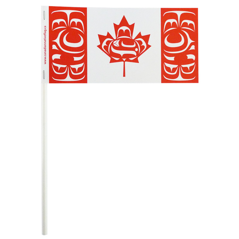 Canadian Native Paper Stick Flag - The Flag Shop
