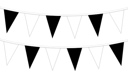 Black & White Pennant
