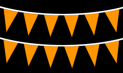 Pennants Fluorescent Orange - The Flag Shop