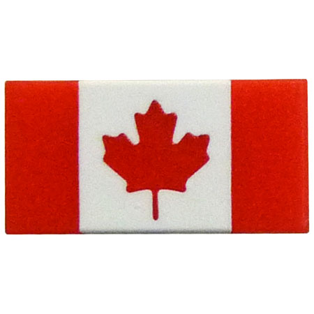 Canada Flag Plastic Pin - Single Pins - Lapel Pins