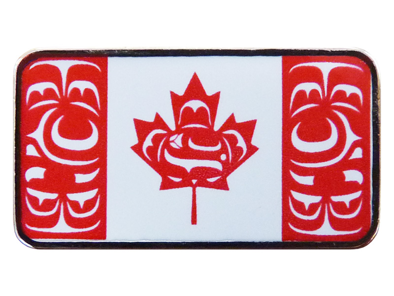 Canadian Indigenous Flag Enamel Pin