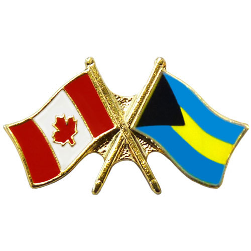 Canada/Bahamas Crossed Pin