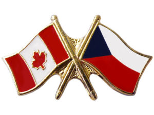 Canada Czech Republic Crossed Pin | Friendship Pin