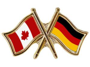 Canada Germany Crossed Friendship Pin