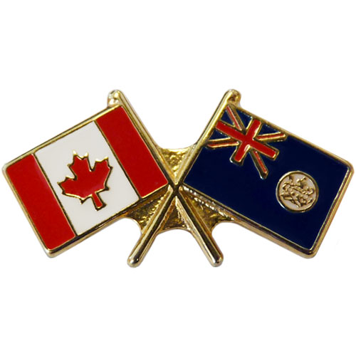Canada Hong Kong Former Crossed Friendship Pin