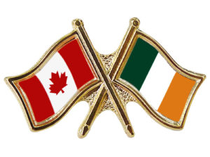 Canada Ireland Crossed Friendship Pin