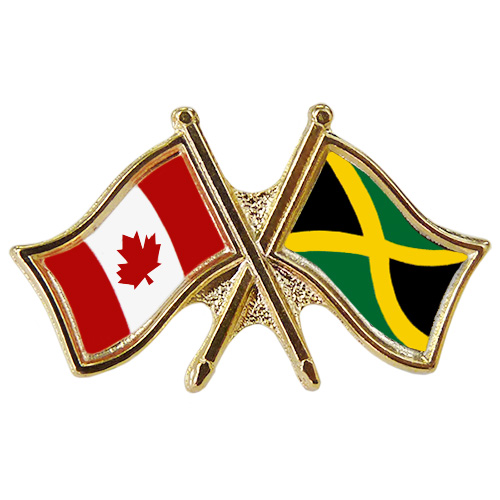 Canada Jamaica Crossed Pin