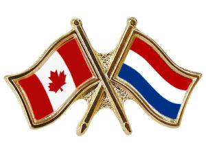 Canada Netherlands Crossed Friendship Pin