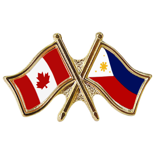 Canada Philippines Crossed Friendship Pin