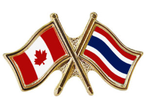 Canada Thailand Crossed Pin