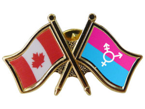 Transgender Friendship Canada Lapel Pin