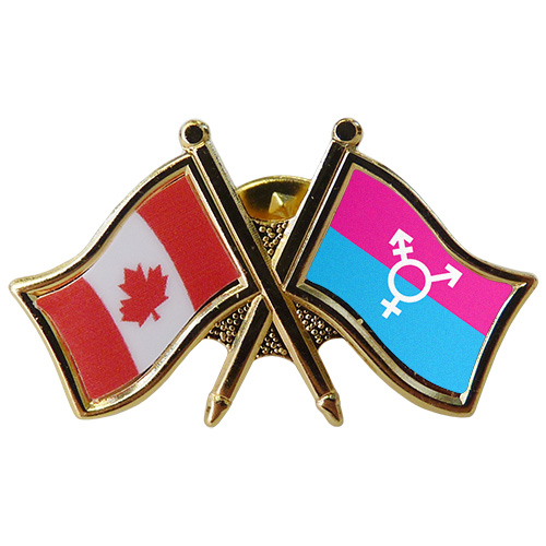 Transgender Friendship Canada Lapel Pin