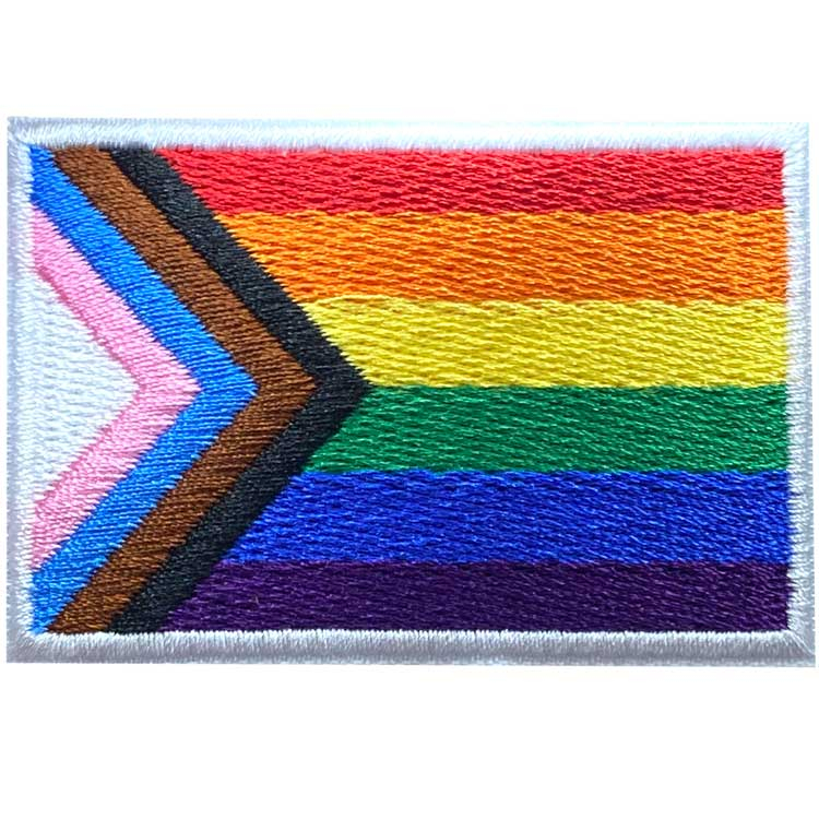 Progress Pride Rainbow Flag Embroidered Patch - The Flag Shop