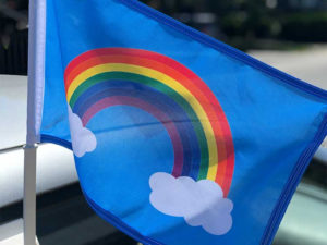 Rainbow Car Flag - The Flag Shop