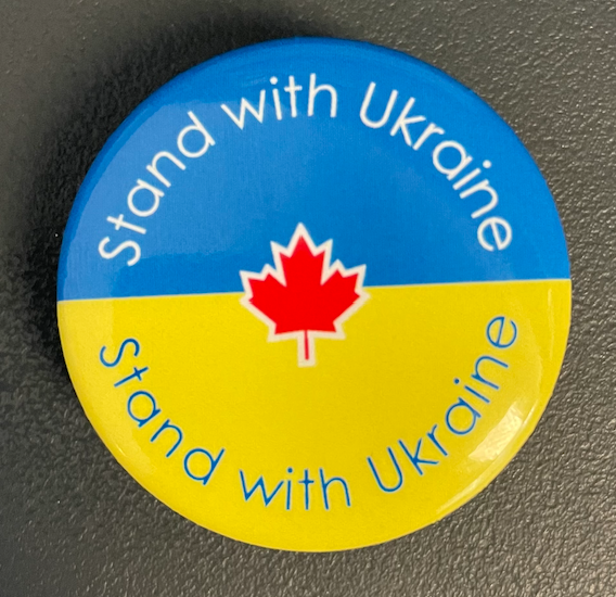 Stand with Ukraine Buttons | The Flag Shop