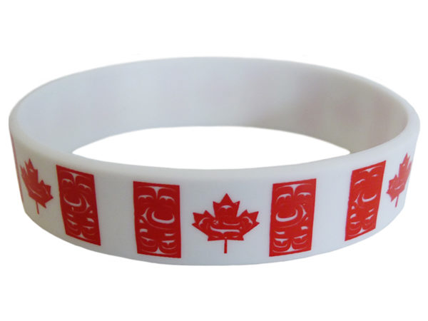 Canadian Native Flag Silicone Bracelet - The Flag Shop