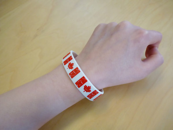 Canadian Native Flag Silicone Bracelet
