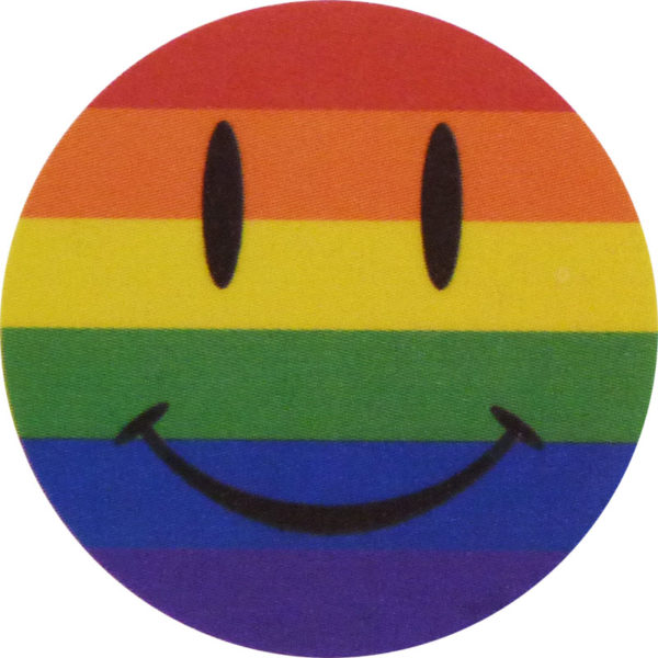 Pride Tattoo - Happy Face, 1.5"x1.5" - Image 2