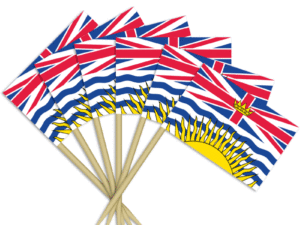 BC Toothpick Flags - Flag of British Columbia