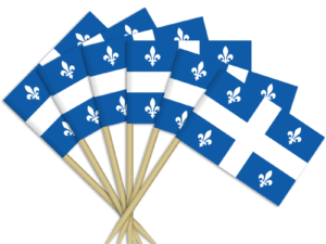 Quebec Toothpick Flags