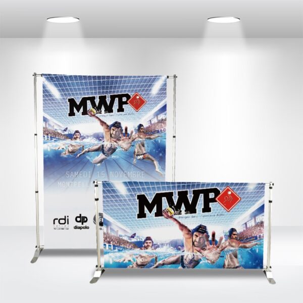 Adjustable Banner Stand - Telescopic Trade Show Stand