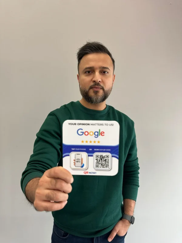Custom Google Reviews Cards NFC -QR Now
