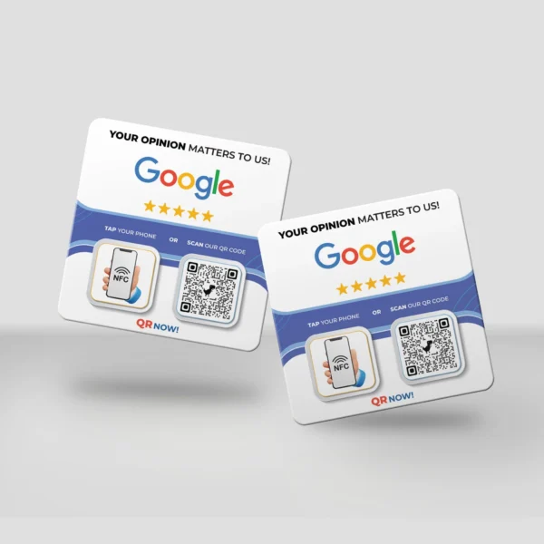 Google Reviews Cards - QR Now