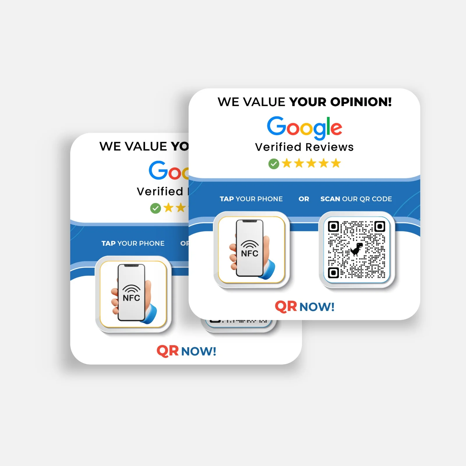 NFC Google Reviews Cards for Business - QR Now
