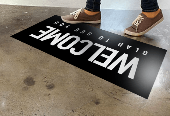 Custom Adhesive Vinyl Floor Graphics