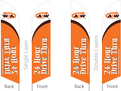 Feather Flag Printing | Custom Advertising Flags