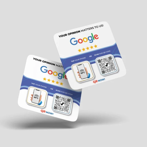 NFC and QR Code for Google Reviews