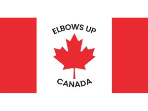 Elbow up Canada Flag